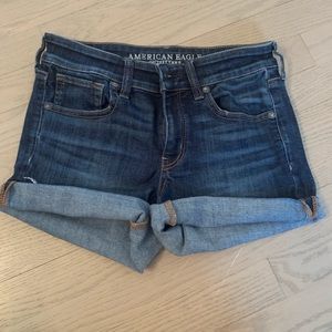 American Eagle Midi Denim Shorts